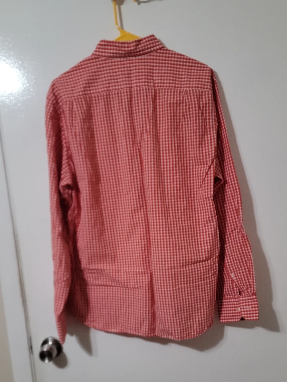 J. Crew Men's Red Gingham Button-Down Shirt